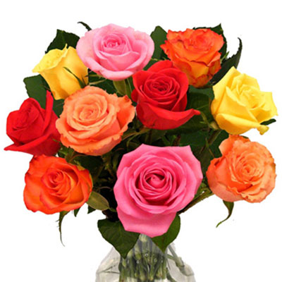 "Flower Arrangement with Roses and Fillers - Click here to View more details about this Product